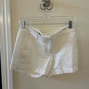J. Crew White Chino Shorts